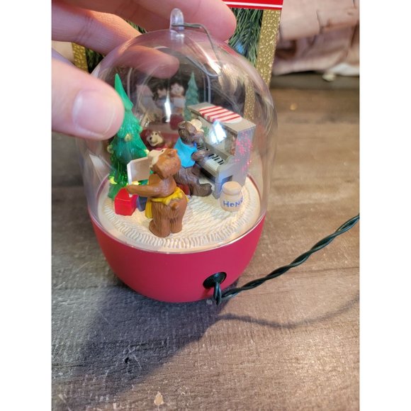 Hallmark jingle Bears 1991 ornament Xmas Decor light up Magic - Picture 3 of 5